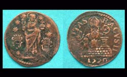 Ragusa City Issue, Æ Grosso, Christ Standing, St Blasius reverse!